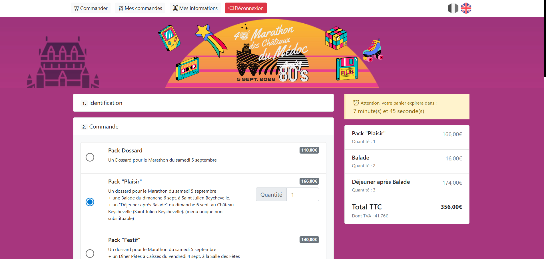 Capture d'écran Marathon du Médoc